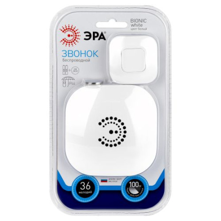 Звонок беспроводной BIONIC White 90666 Эра Б0017748