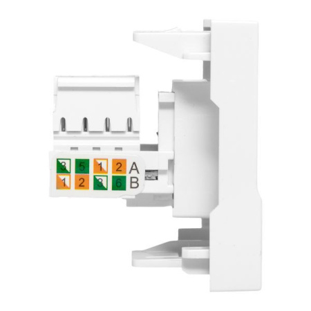 Розетка компьютерная 2мод. RJ45 кат.5E EKF E2MK015E-135-10