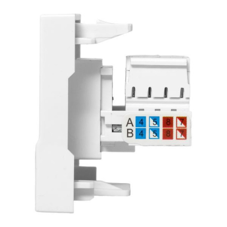 Розетка компьютерная 2мод. RJ45 кат.5E EKF E2MK015E-135-10