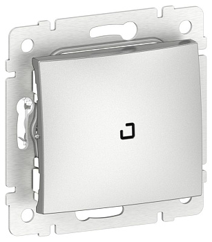 Переключатель IEKVALENA 1кл. подсв. 6L 10АХ б/к алюм. IEK 6901261