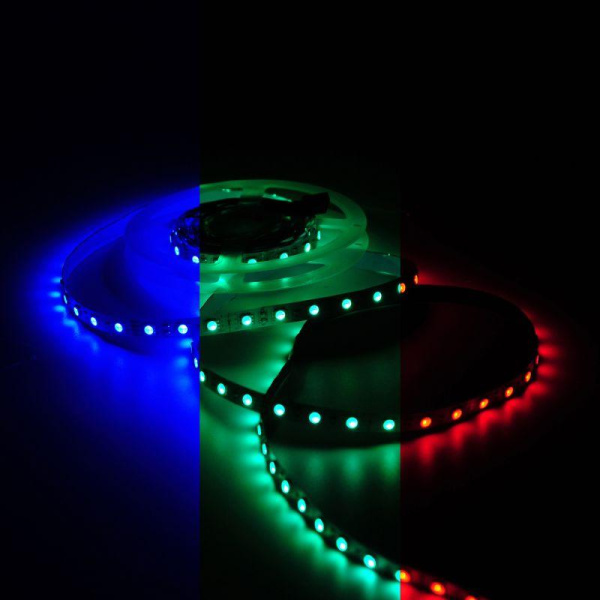 Лента светодиодная Basic 5050/60-SMD 10Вт/м RGB IP20 700лм/м 12В 10мм (уп.3м) GAUSS BT054