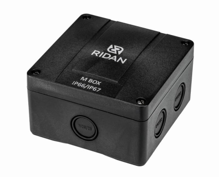 Коробка распределительная M BOX 110х110х67мм IP67 черн. Ридан 21RT0929R