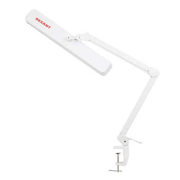 Светильник светодиодный настольн. ECO light 324SMD бестеневой на струбцине бестеневой на струбцине с диммером тепл./холод. свет свечения бел. Rexant 31-0410