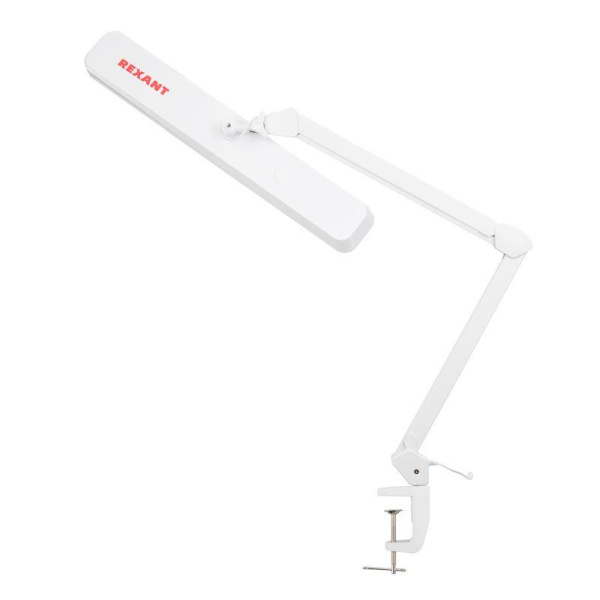 Светильник светодиодный настольн. ECO light 324SMD бестеневой на струбцине бестеневой на струбцине с диммером тепл./холод. свет свечения бел. Rexant 31-0410