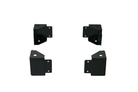 Элемент цоколя угловой DekraftUno 100мм RAL9005 (уп.4шт) DEKraft 32876DEK