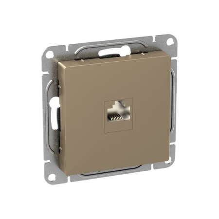 Розетка RJ45 (кат.6) шамп. Эпика EKF UP1-SOC-RJ45-6