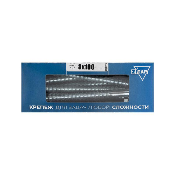Болт сантехнический 8х100 DIN 571 оцинк. (коробка) (уп.20шт) Tech-Krep/Zitar 126559