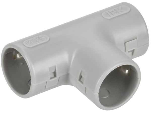 Тройник для жестких труб d25мм TIG-25 ELASTA IEK CTA10D-TIG25-K41-025
