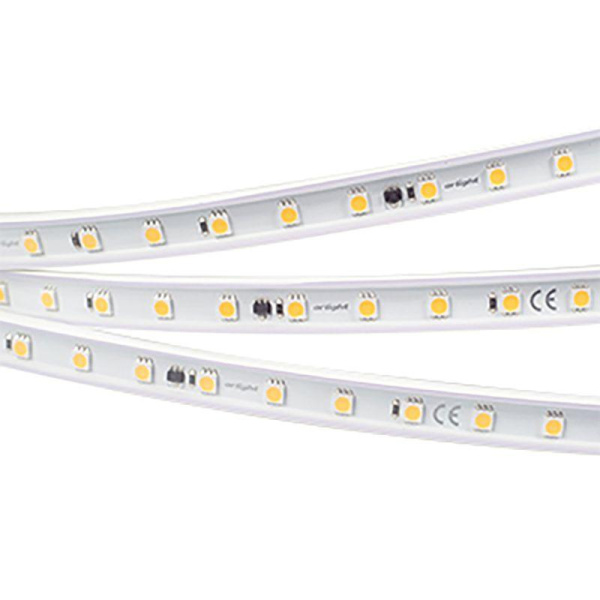 Лента светодиодная ARL-PV-B54-15.5mm 230V Warm 3000К 8Вт/м IP65 5060 герметичная (уп.10м) Arlight 029402(2)