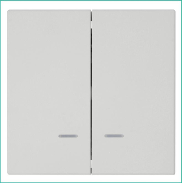 Выключатель 2-кл. СП FD 10А IP20 с подсветкой с накладкой механизм тауп матов. soft touch Jasmart FD3023NPTM