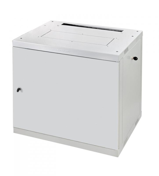 Шкаф настенный Racknet F30 9U 600х600 передняя дверь метал. светл./сер. Eurolan 60W-09-66-30GY