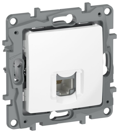Розетка телефонная 1-м IEKETIKA RJ11 IP20 бел. IEK 6722401