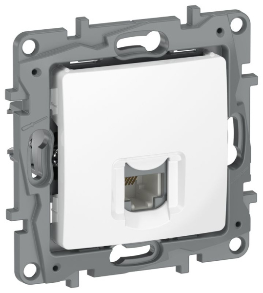 Розетка телефонная 1-м IEKETIKA RJ11 IP20 бел. IEK 6722401