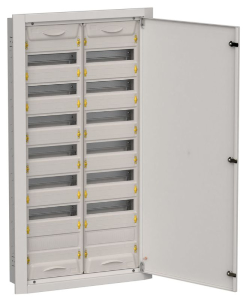 Корпус ЩРв-168 (2х84) TITAN 5 1130х625х130мм IP31 (одна дверь) сер. метал. IEK TI5-50-V-2X084-31-7035