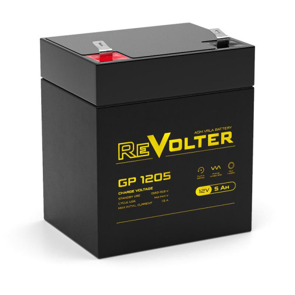 Аккумулятор 12В 5.5А.ч GP 1205 REVOLTER 4614040020014