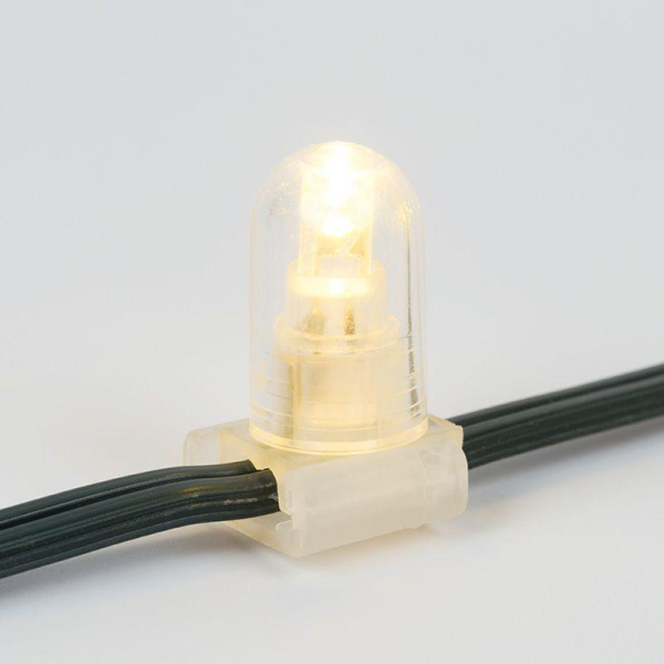 Гирлянда светодиодная "LED ClipLight" шаг 15см 665LED тепл. бел. 80Вт 12В IP65 эффект мерцания flashing бел. (уп.100м) Neon-Night 325-146