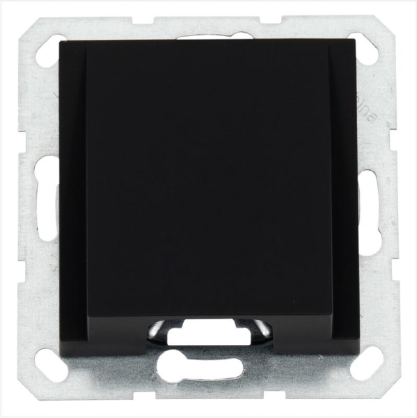 Вывод кабеля механизм черн. матов. soft touch Jasmart G8210PB