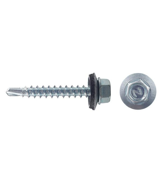 Саморез кровельный 4.8х35 с буром оцинк. (коробка) (уп.5кг) Tech-Krep/Zitar 140557