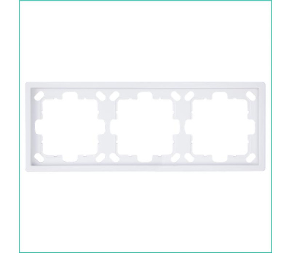 Рамка 3-м СП FD бел. глянцевый Jasmart FD1003W