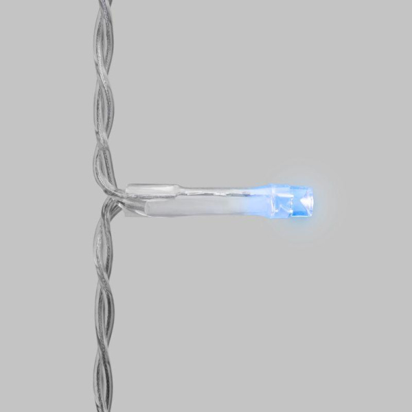 Гирлянда светодиодная занавес 3х2м 264 LED син. прозр. ПВХ IP44 эффект мерцания 22 нити 12 LED/нить Neon-Night 235-523