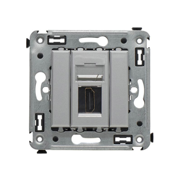 Розетка HDMI 1-м СП Avanti "Закаленная сталь" тип А-А DKC 4404253