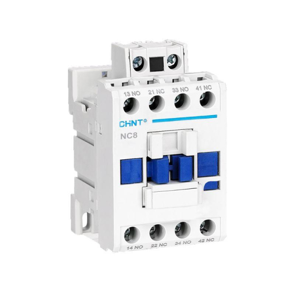 Контактор NC8-25/22/W 4п (2НО+2НЗ) 25А кат. 24-60В AC/DC (R) CHINT 572300