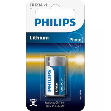 Элемент питания литиевый CR123 3В CR123A/51 Philips Б0066246