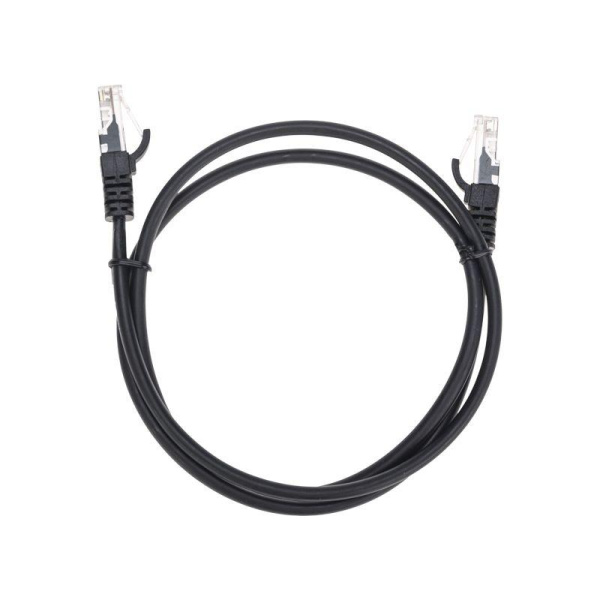 Патч-корд U/UTP CAT 5e RJ45-RJ45 26AWG LSZH черн. 1м Rexant 02-0102-1