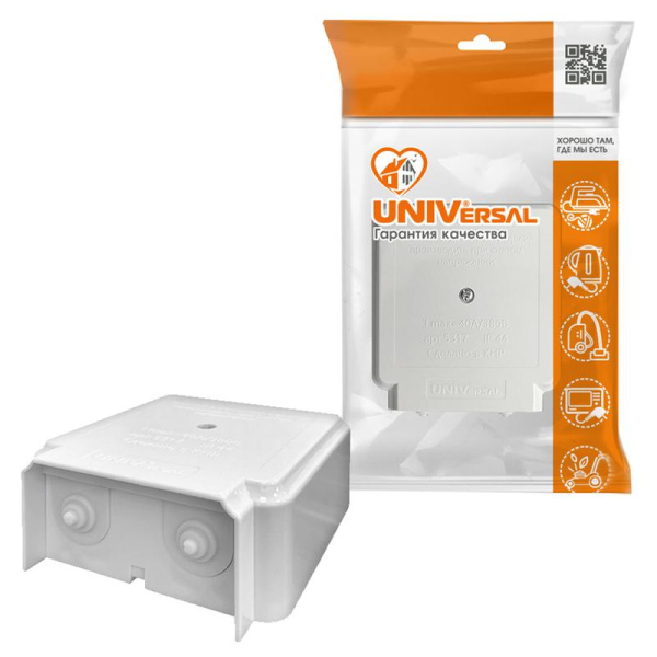 Коробка клеммная 5х6кв.мм 380В 40А IP44 монтажн. для плит Universal 5317