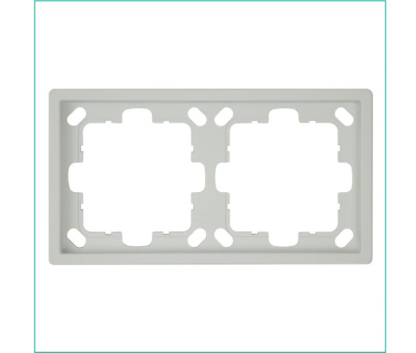 Рамка 2-м СП FD тауп матов. soft touch Jasmart FD1002PTM