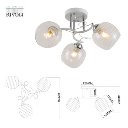 Люстра Estefany 9131-303 3хE27 40Вт модерн Rivoli Б0054741