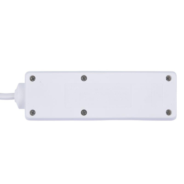 Удлинитель 2х5м с заземл. 16А Ultra S-GCU2-5B WHITE бел. Uniel UL-00010012