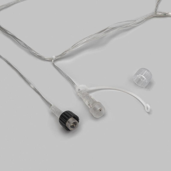 Гирлянда светодиодная занавес 3х2м 264 LED син. прозр. ПВХ IP44 эффект мерцания 22 нити 12 LED/нить Neon-Night 235-523