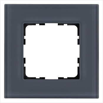 Рамка 1-м G-Glass стекло маренго Jasmart G1001GC