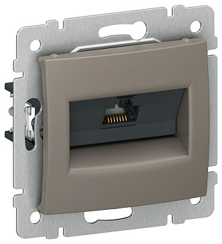 Розетка компьютерная RJ45 кат. 5Е UTP капучино IEKVALENA IEK 6945381