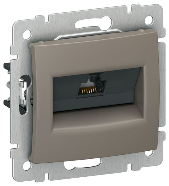 Розетка компьютерная RJ45 кат. 5Е UTP капучино IEKVALENA IEK 6945381