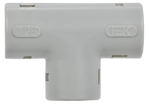 Тройник для жестких труб d25мм TIG-25 ELASTA IEK CTA10D-TIG25-K41-025