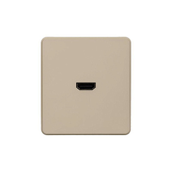 Розетка ROUND HDMI с/у шелк Kranz KR-78-0730-7