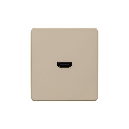 Розетка ROUND HDMI с/у шелк Kranz KR-78-0730-7