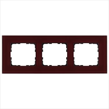 Рамка 3-м G-Glass стекло гранат. JasmartG1003GH