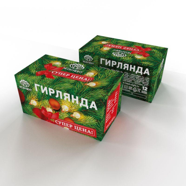 Гирлянда светодиодная "Бахрома" 3х0.8м 200LED тепл. бел. 9Вт 220-240В IP20 провод ПВХ прозр. Neon-Night 255-066