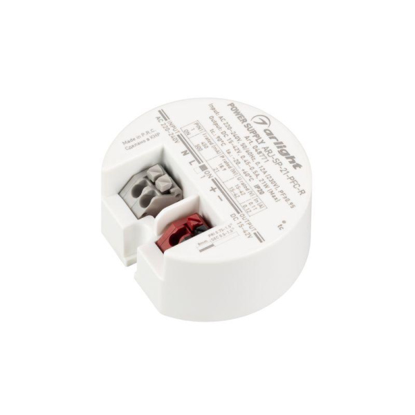 Блок питания ARJ-SP-21-PFC-R 15-42В 0.45-0.5А 21Вт IP20 пластик Arlight 048771