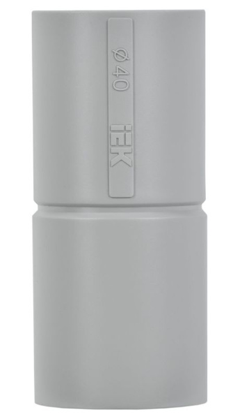 Муфта соединительная труба-труба d40 GI40G сер. ELASTA IEK CTA10MP-GIG40-K41-020