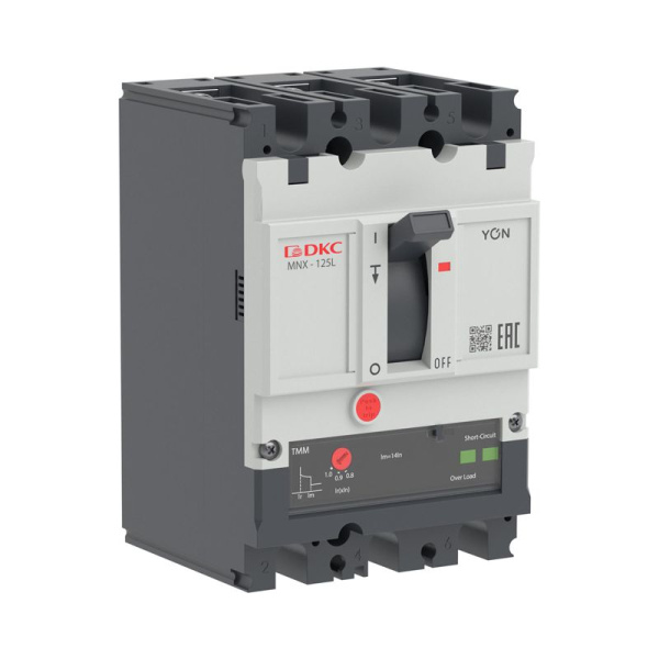 Выключатель автоматический 3P 80А 70кА pro MNX125L при AC415V расцепитель TMM YON MNX125L3PTMM0080
