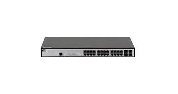 Коммутатор управляемый L2 24 Base-T 10/100/1000Мбит/с портов 4 SFP 1000Мбит/с 1 Console 1U 19дюйм 220В NIKOMAX GL-SW-G201-28