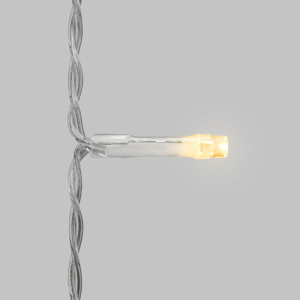 Гирлянда светодиодная занавес 3х2м 264 LED тепл. бел. прозр. ПВХ IP44 эффект мерцания 22 нити 12 LED/нить Neon-Night 235-526