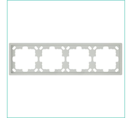 Рамка 4-м СП FD тауп матов. soft touch Jasmart FD1004PTM