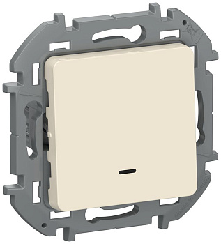 Переключатель 1кл подсв 6L 10АХ б/к IEKINSPIRIA сл. кость IEK 6736611