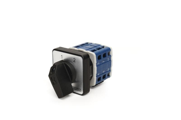 Переключатель полюсов реверс. трехфазный (1-2) 25А EMAS PSA025KD333S