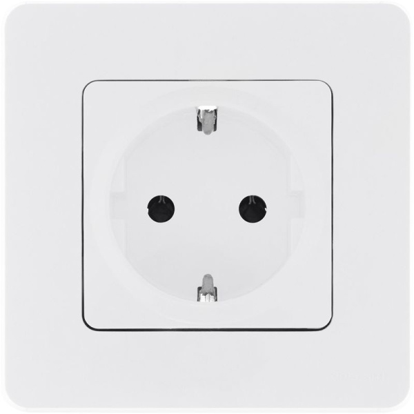 Розетка 1-м СП Inspiria 16А IP20 250В 2P+E защ. шторки немецк. стандарт механизм бел. IEK 673730